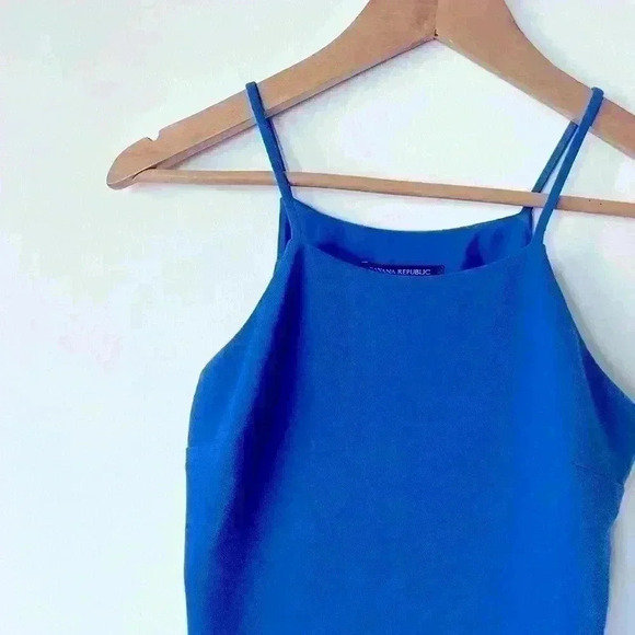 Banana Republic Women’s Blue Coastal Preppy Romantic Wedding Guest Dress 00 - Picture 3 of 12